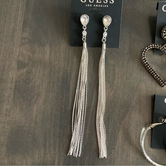 NWT Guess Bundle Set of Hoop and Dangle Earrings - Picture 4 of 10
